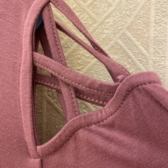 Mauve open-shouldered loose fit top NWT - Picture 4 of 9
